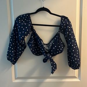 Polka dot crop
